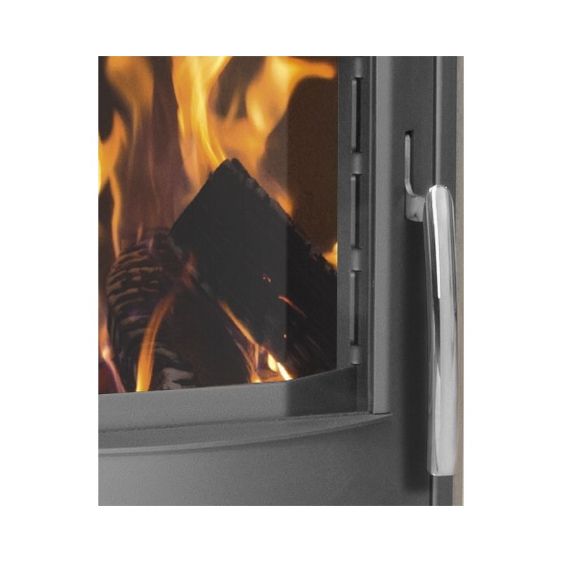 Kaminofen Oranier Pori 5 - 5 kW - Stahl Schwarz - Verkleidung Stahl Schwarz