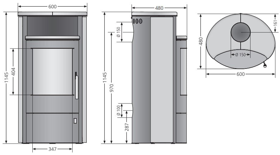 Kaminofen Oranier Pori 7 - 6,5 kW