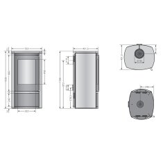 Kaminofen Justus Reno R - 6 kW