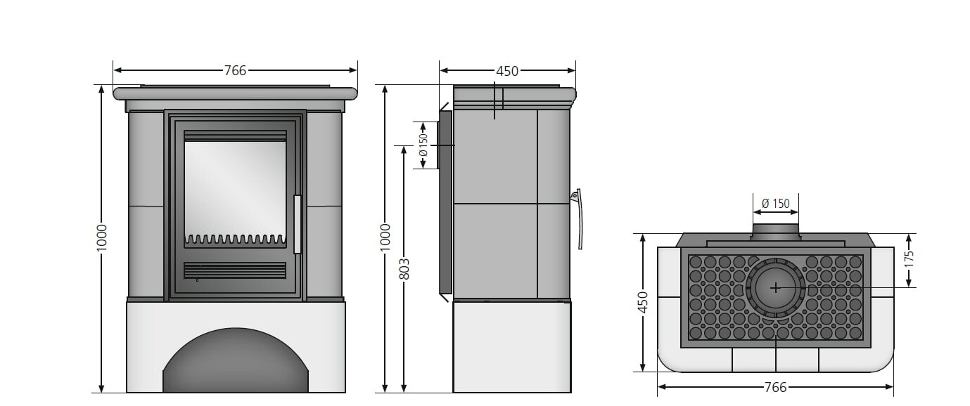Kaminofen Justus Bavaria - 7 kW