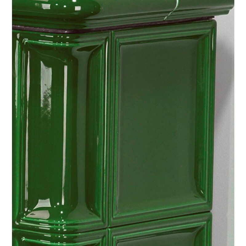 Kaminofen Justus Bavaria - 7 kW - Grün mit Sockel