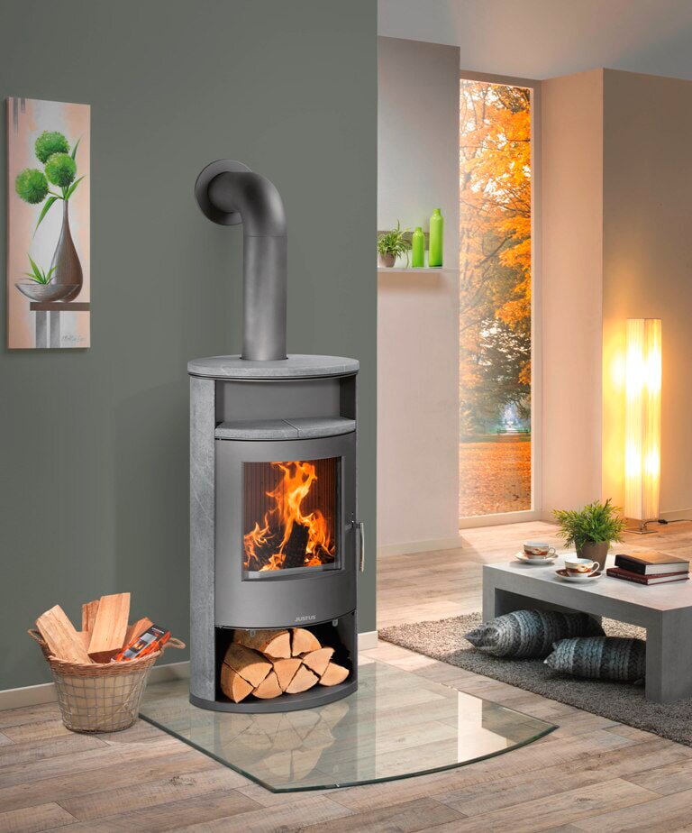 Kaminofen wassergeführt Justus Island Aqua 2.0 - 10 kW