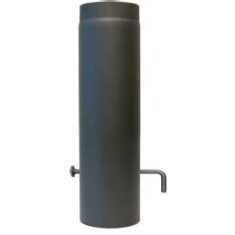 Rauchrohr Ø130 x 500 x 2 mm, Farbe schwarz