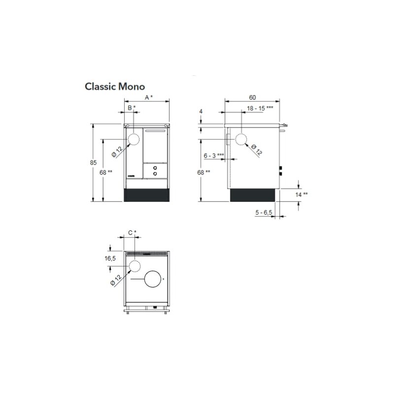Küchenherd Lohberger Varioline - LM 50 Classic - 5 kW