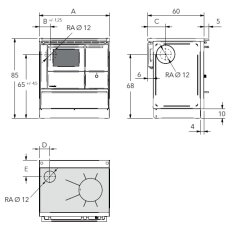 Küchenherd Lohberger - Rega 60 - 6 kW
