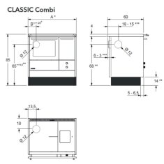 Zentralheizungsherd Lohberger Varioline - LC 80-Z Classic