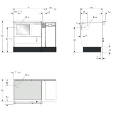 K&uuml;chenherd mit Pelletmodul Lohberger Varioline - LCP 75 B Classic - 6 kW