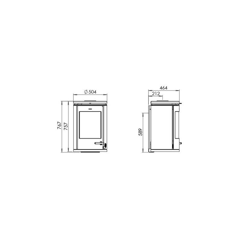 Kaminofen Gussofen Morsoe 7870 Wandmodell - 7,3 kW