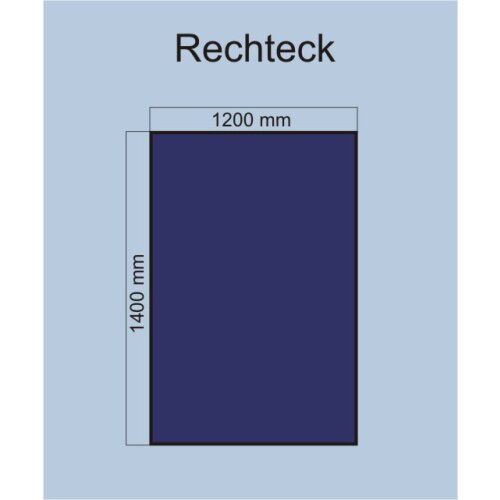 Bodenplatte Rechteck aus Stahlblech 1400x1200 mm,...