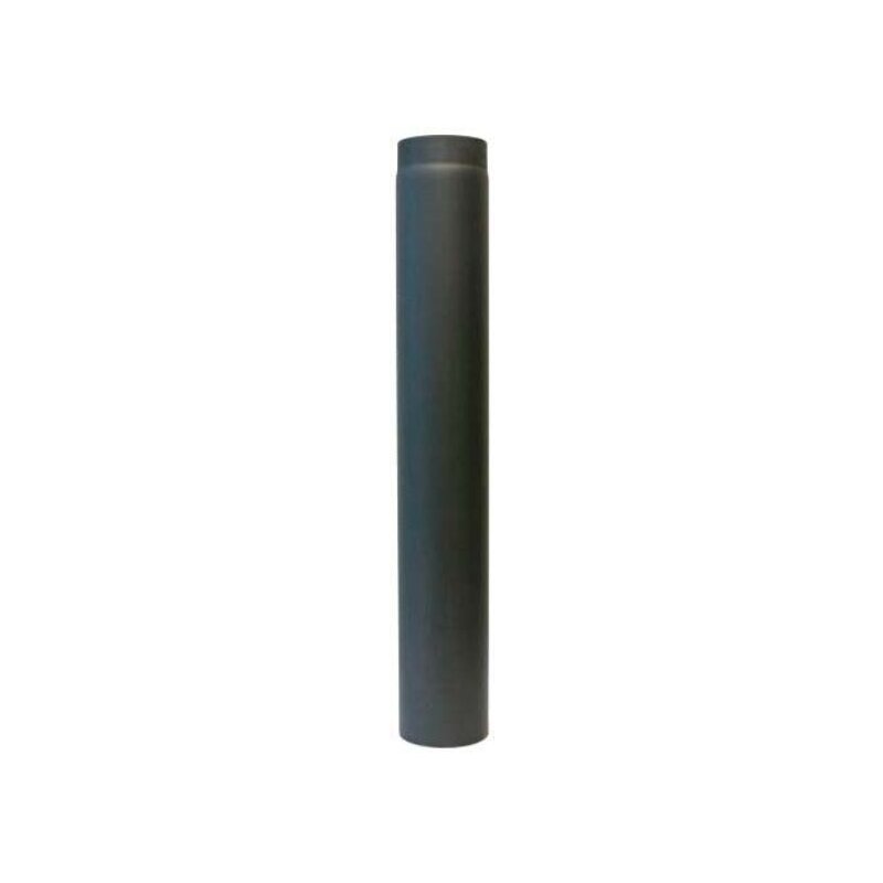Rauchrohr Ø 130 x 1000 x 2 mm, Farbe schwarz - lackiert