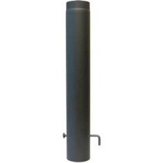 Rauchrohr Ø 130 x 1000 x 2 mm, Farbe schwarz - lackiert