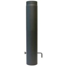 Rauchrohr Ø 120 x 750 x 2 mm, Farbe schwarz - lackiert