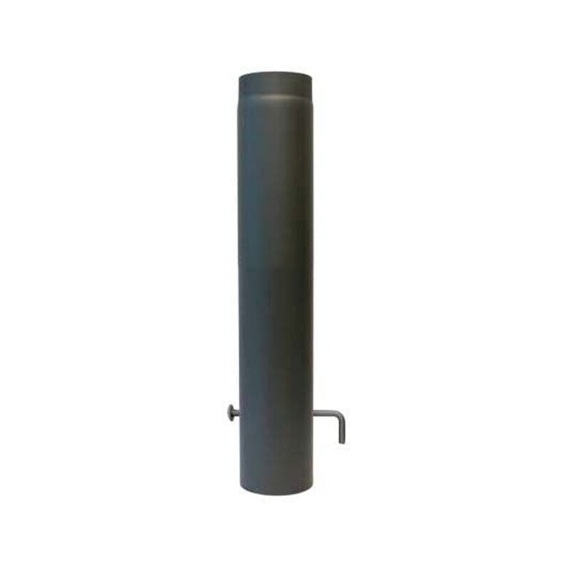 Rauchrohr Ø 130 x 750 x 2 mm, Farbe schwarz - lackiert
