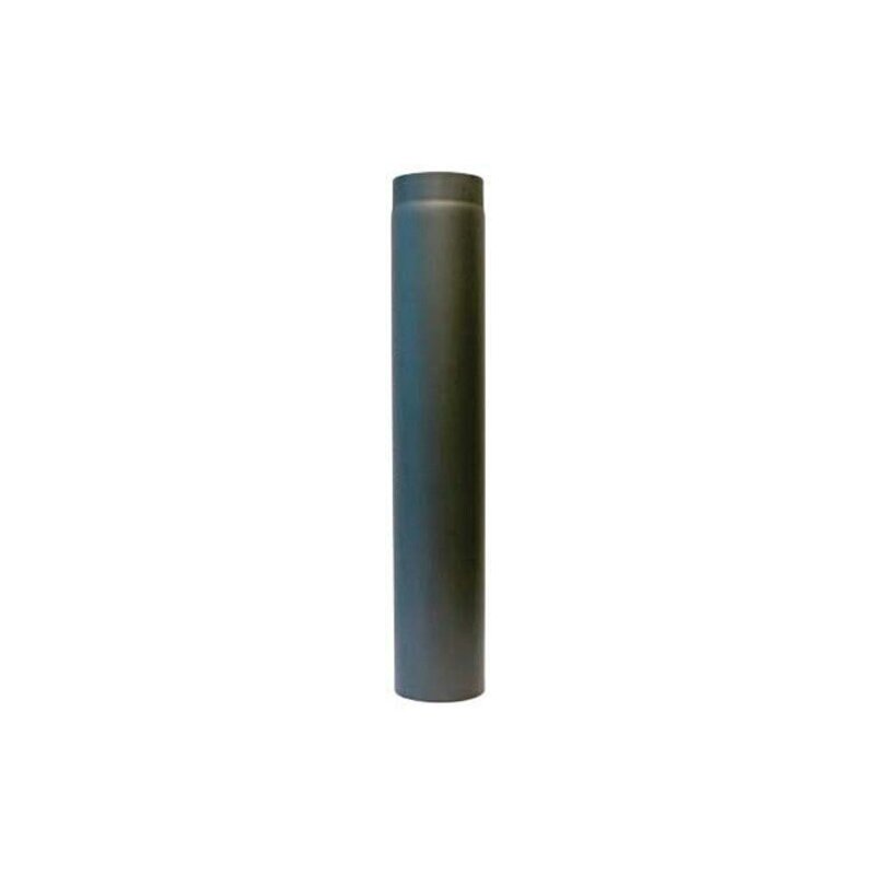 Rauchrohr Ø 130 x 750 x 2 mm, Farbe schwarz - lackiert