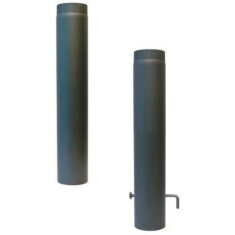 Rauchrohr Ø 130 x 750 x 2 mm, Farbe schwarz - lackiert