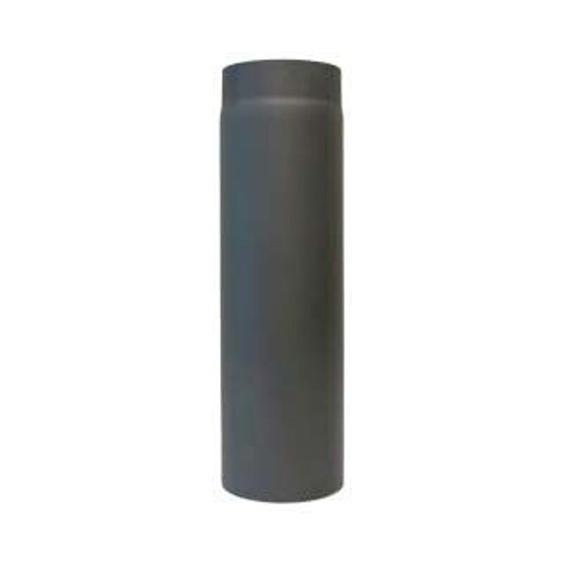 Rauchrohr Ø 150 x 500 x 2 mm, Farbe schwarz - lackiert