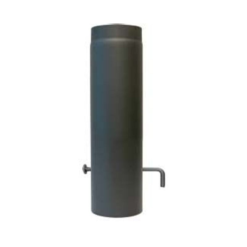 Rauchrohr Ø 150 x 500 x 2 mm, Farbe schwarz - lackiert