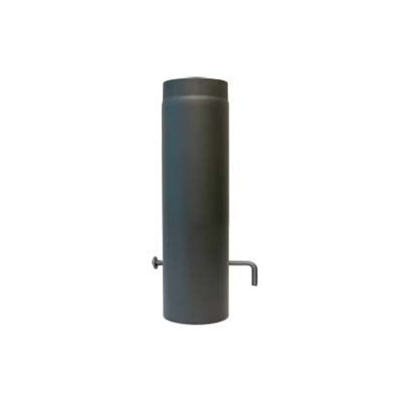 Rauchrohr Ø 150 x 500 x 2 mm, Farbe schwarz - lackiert