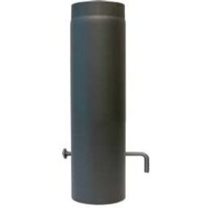 Rauchrohr Ø 150 x 500 x 2 mm, Farbe schwarz - lackiert
