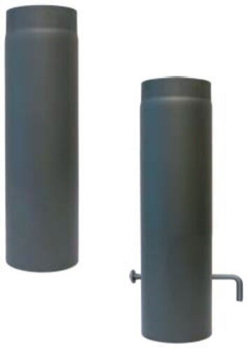 Rauchrohr Ø 150 x 500 x 2 mm, Farbe schwarz - lackiert