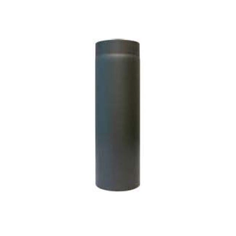Rauchrohr ohne Drosselklappe Ø 160 x 330 x 2 mm, Farbe schwarz - lackiert