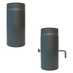 Rauchrohr Ø 120 x 250 x 2 mm, Farbe schwarz - lackiert