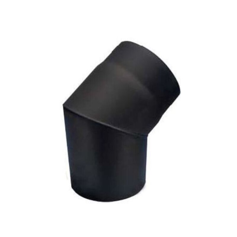 Rauchrohrbogen 45° Ø 130 x 2 mm, Farbe schwarz