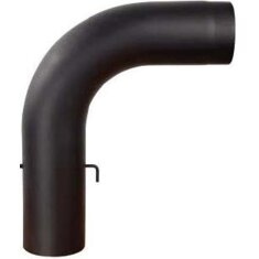 Rauchrohrbogen groß 600 x 500 mm glattgezogen 90° Ø 150 x 2 mm, Farbe schwarz