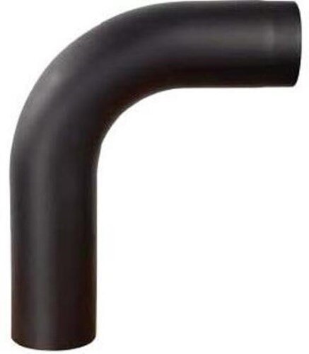 Rauchrohrbogen groß 600 x 500 mm glattgezogen 90° Ø 150 x 2 mm, Farbe schwarz