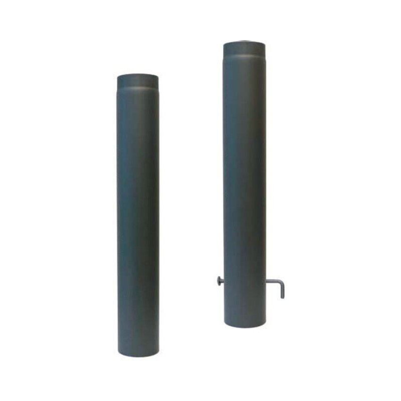Rauchrohr Ø 150 x 1000 x 2 mm, Farbe grau - lackiert