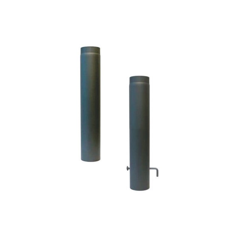 Rauchrohr Ø 150 x 750 x 2 mm, Farbe grau - lackiert