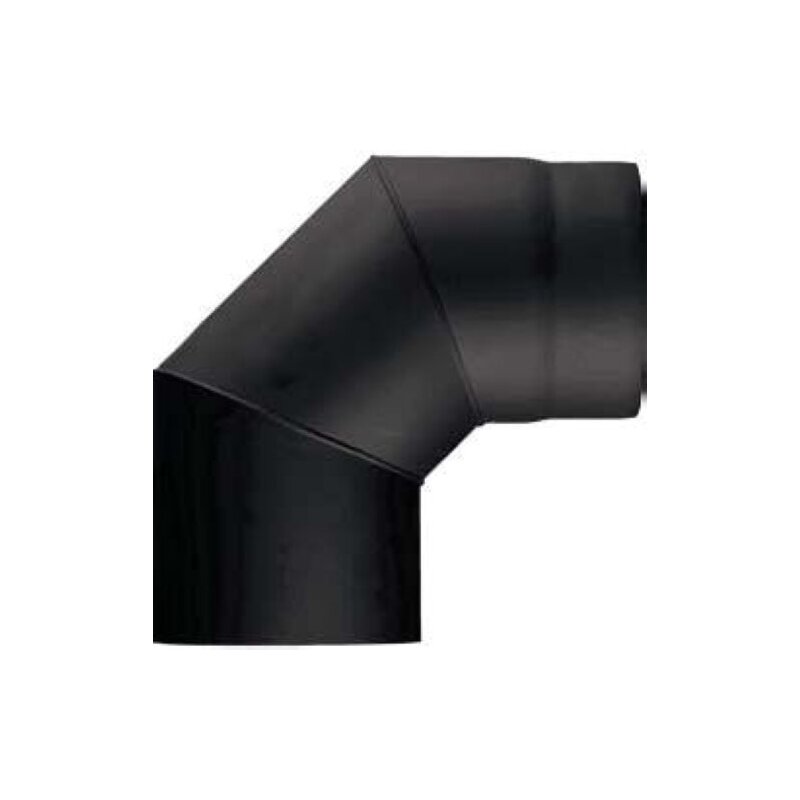 Rauchrohrbogen klein 90° Ø 150 x 2 mm, Farbe grau