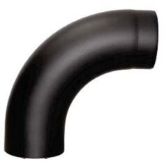 Rauchrohrbogen glattgezogen 90° Ø 150 x 2 mm, Farbe grau