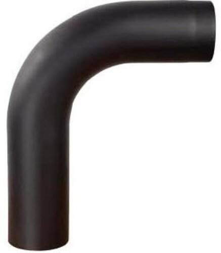 Rauchrohrbogen groß 600 x 500 mm glattgezogen 90° Ø 150 x 2 mm, Farbe grau