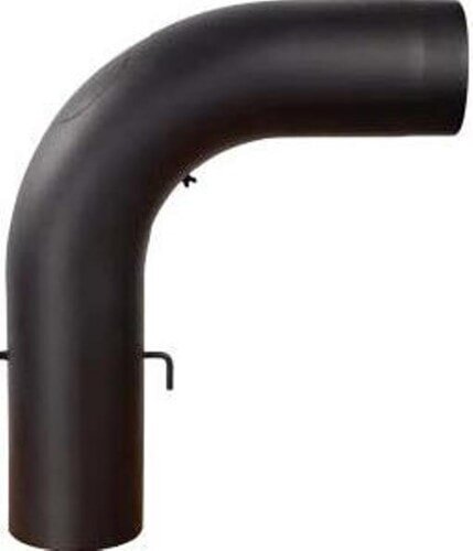 Rauchrohrbogen groß 600 x 500 mm glattgezogen 90° Ø 150 x 2 mm, Farbe grau